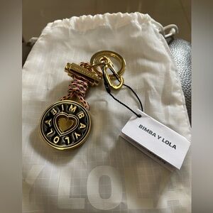 Bimba y Lola HEART CIRCULAR KEY RING (brand new)